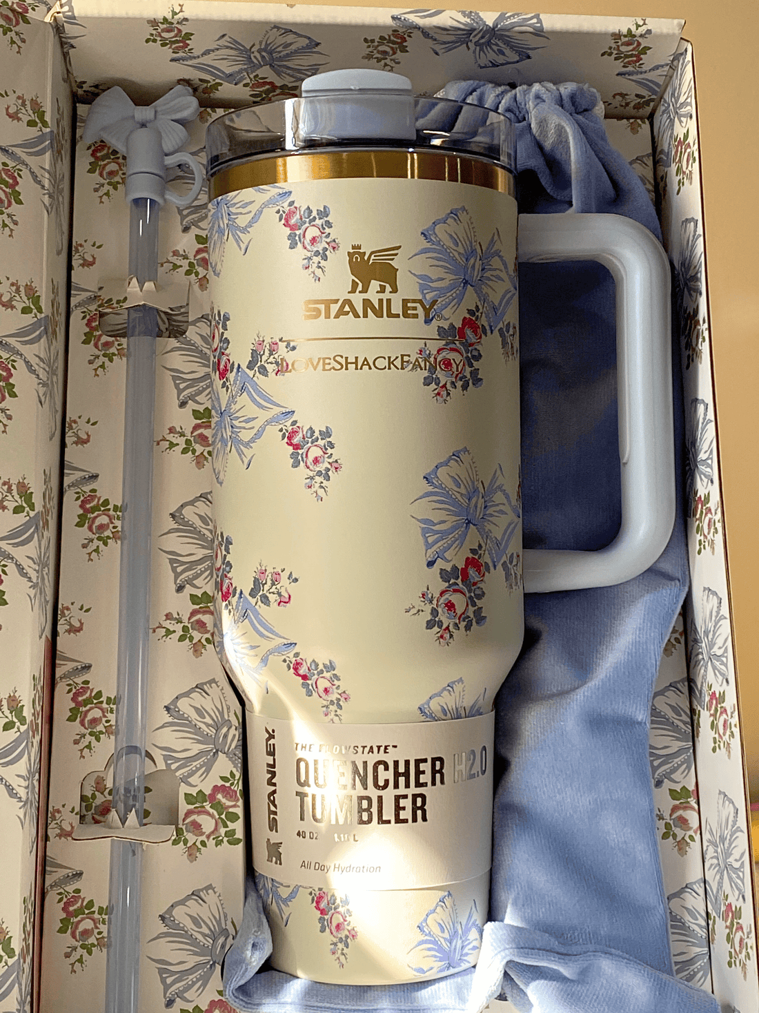 Stanley x LoveShackFancy 40oz Travel Tumbler – Insulated Drink Cup